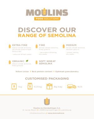 Discover our range of semolina