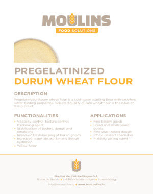 Pregelatinized Durum Wheat Flour