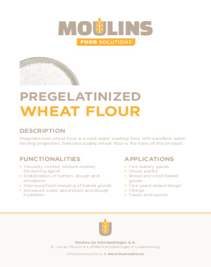 Pregelatinized Soft Wheat Flour
