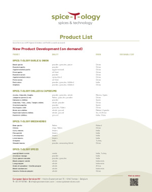 Herbs & Spices: Spice-T-ology product list