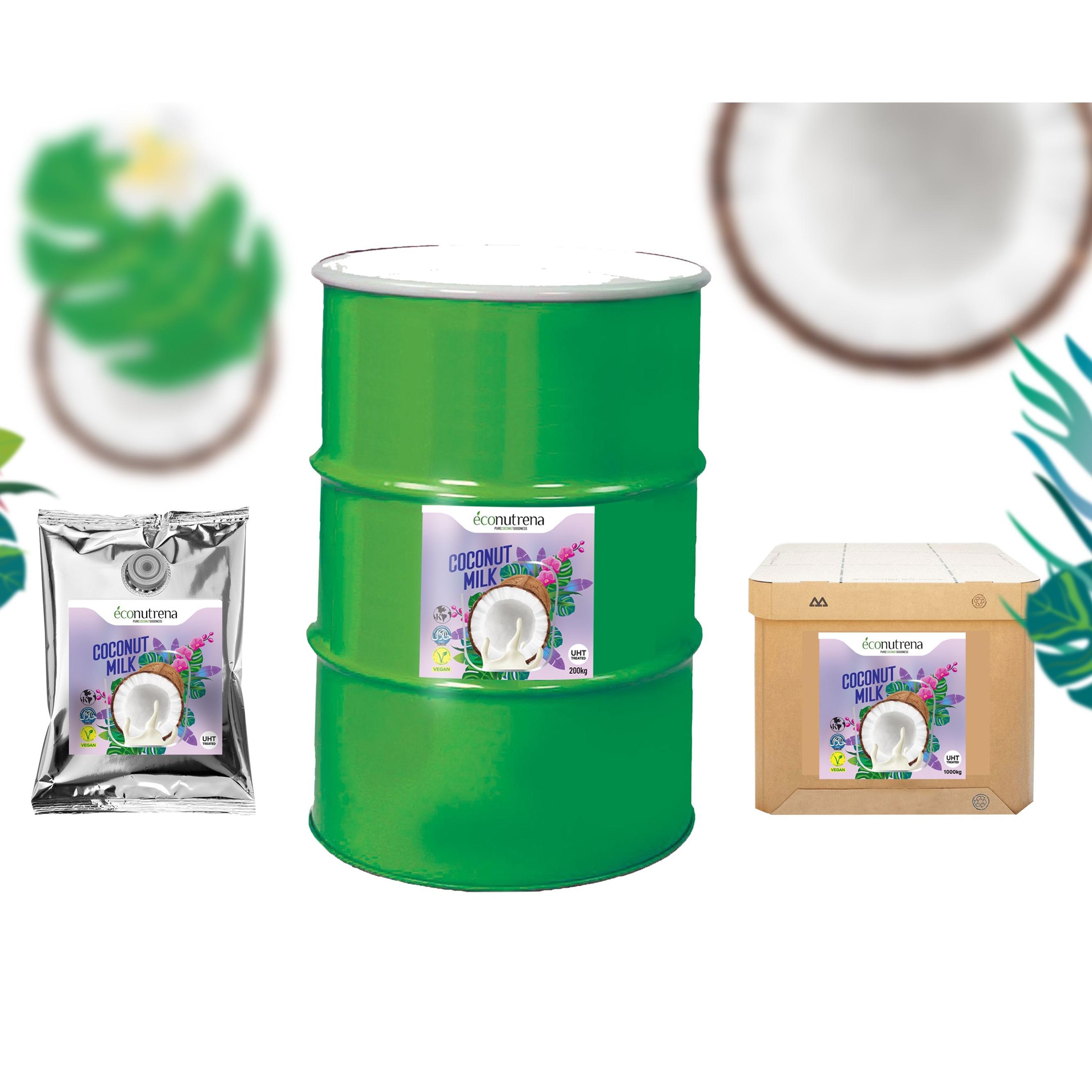 Aseptic coconut milk
