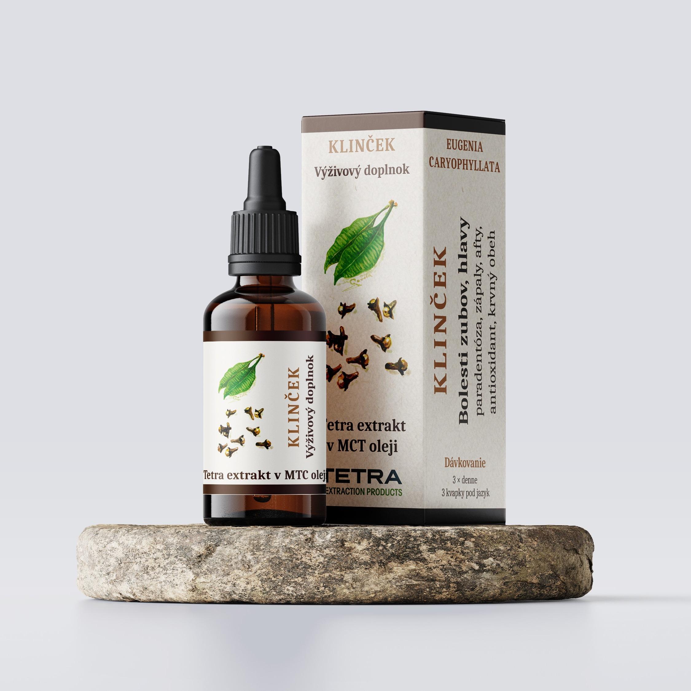Tetra extract of clove (Eugenia Caryophyllata) in MCT oil