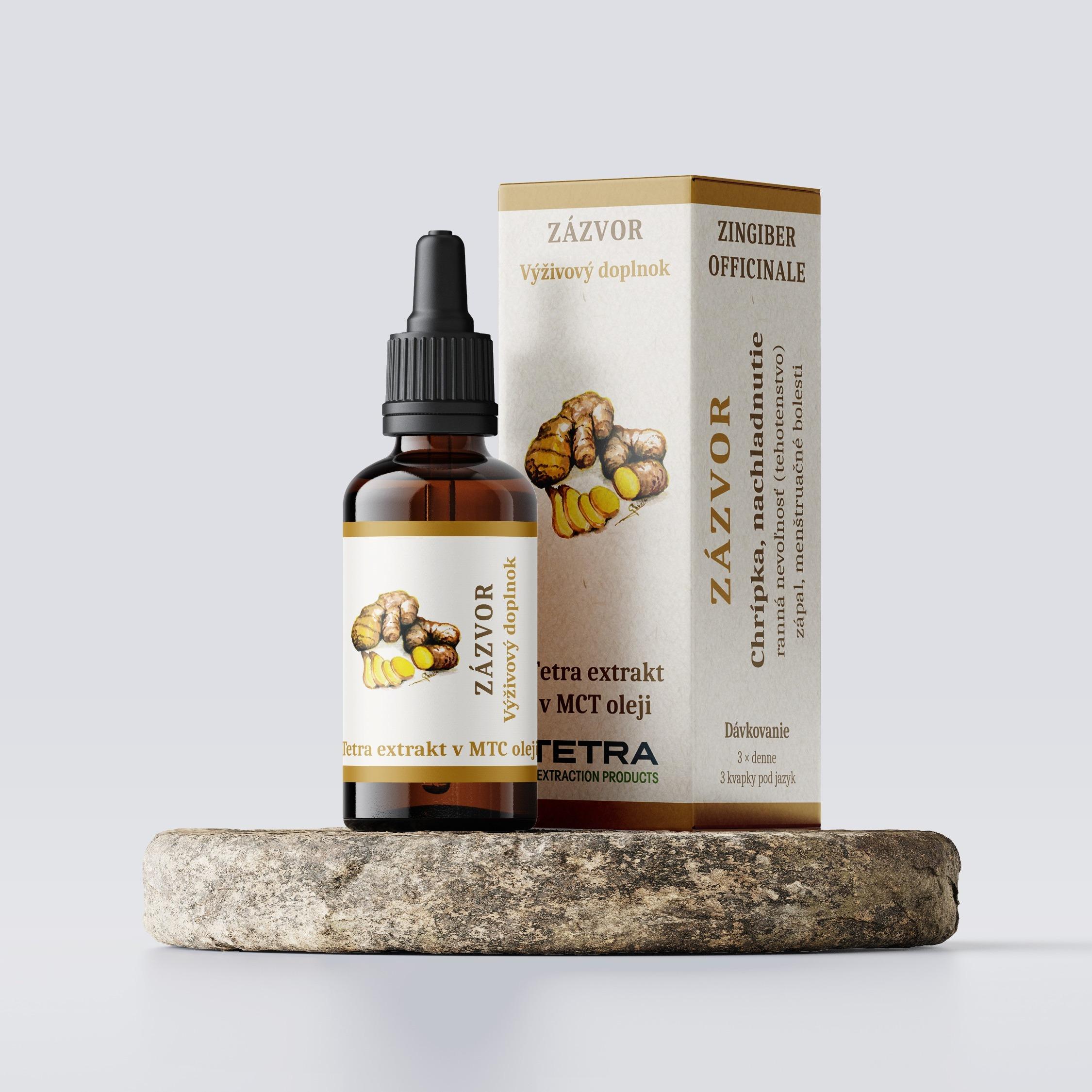 Tetra extract of ginger (Zingiber officinale) in MCT oil