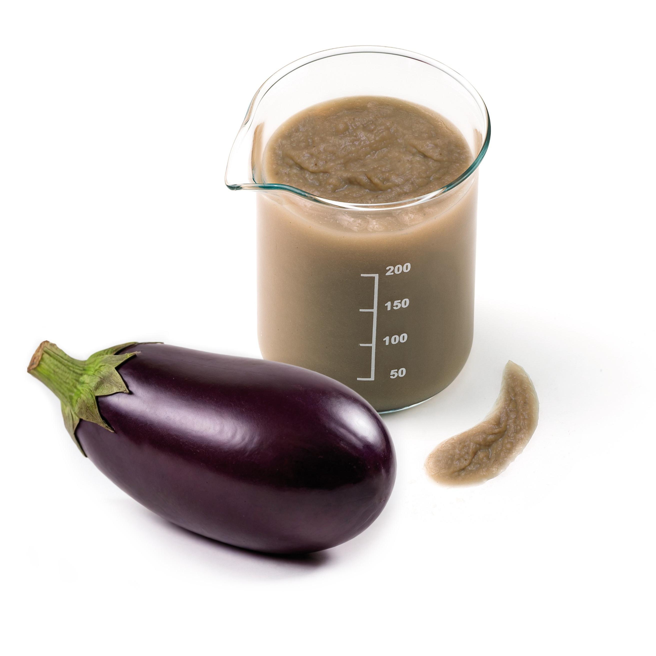 Grilled eggplant puree