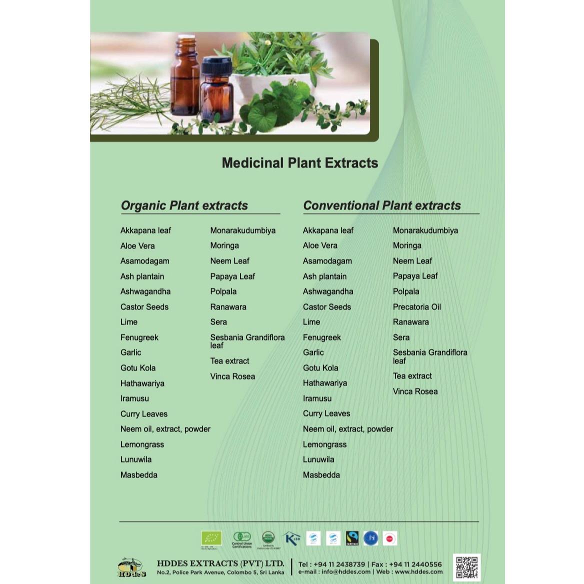Medicinal Plant Extracts