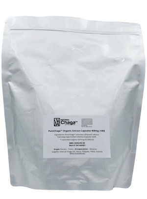 MUSHEEZ® Organic Chaga Capsules, Bulk and White Label
