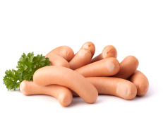 Raw fresh sausages