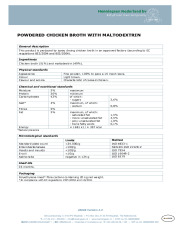 28008 Powdered chicken broth with maltodextrin