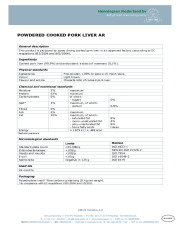 26521 Powdered cooked pork liver AR
