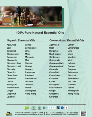 Organic and Conventional Essential Oils