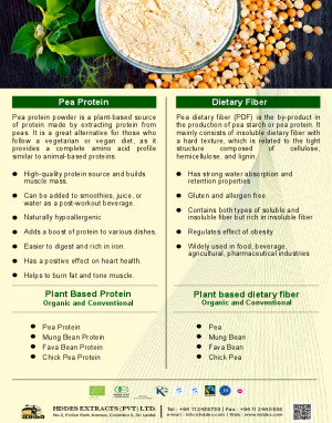 Organic / Conventional Pea Proteins