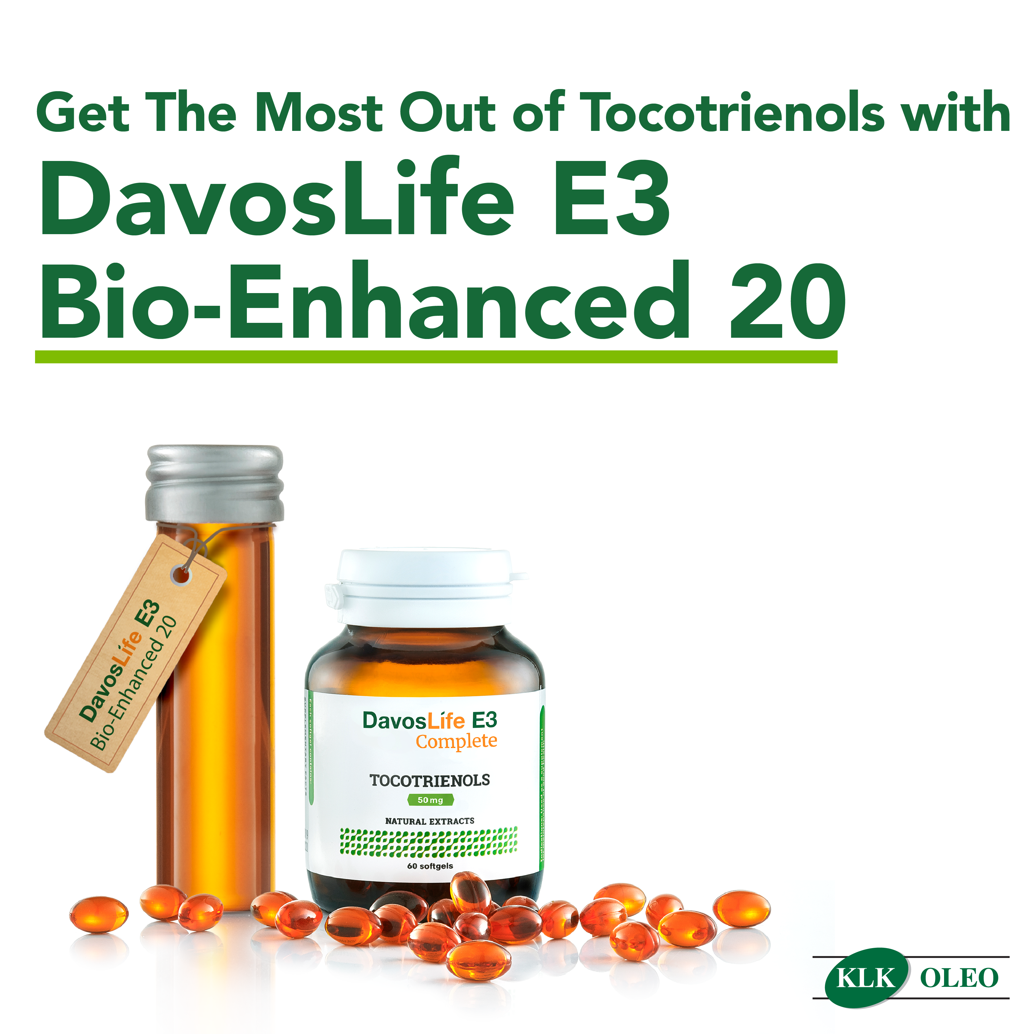 Get The Most Out of Tocotrienols with DavosLife E3 Bio-Enhanced 20
