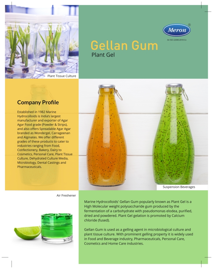 Plant Gel ( Gellan Gum)
