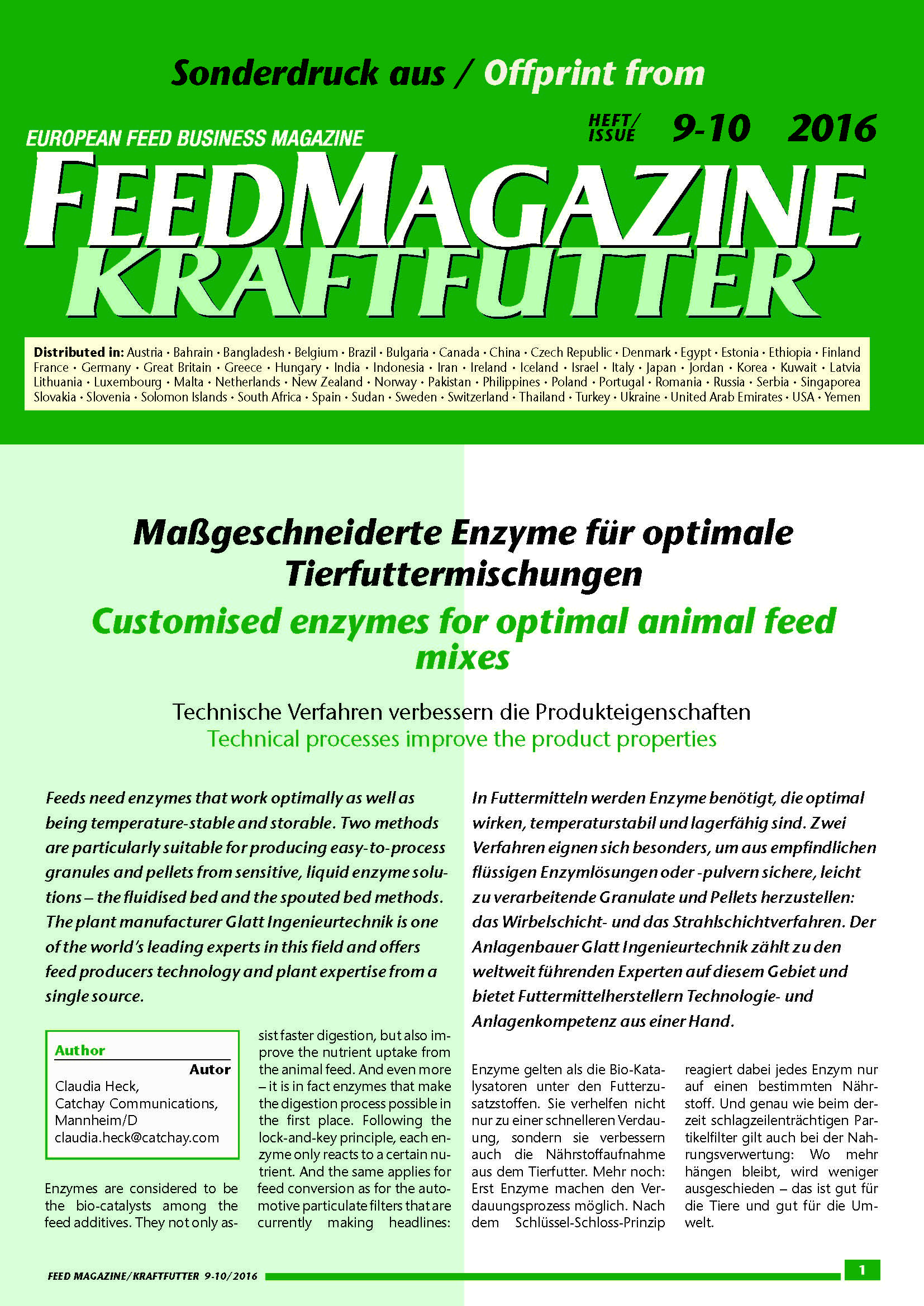 Customised enzyms for optimal animal feed mixes