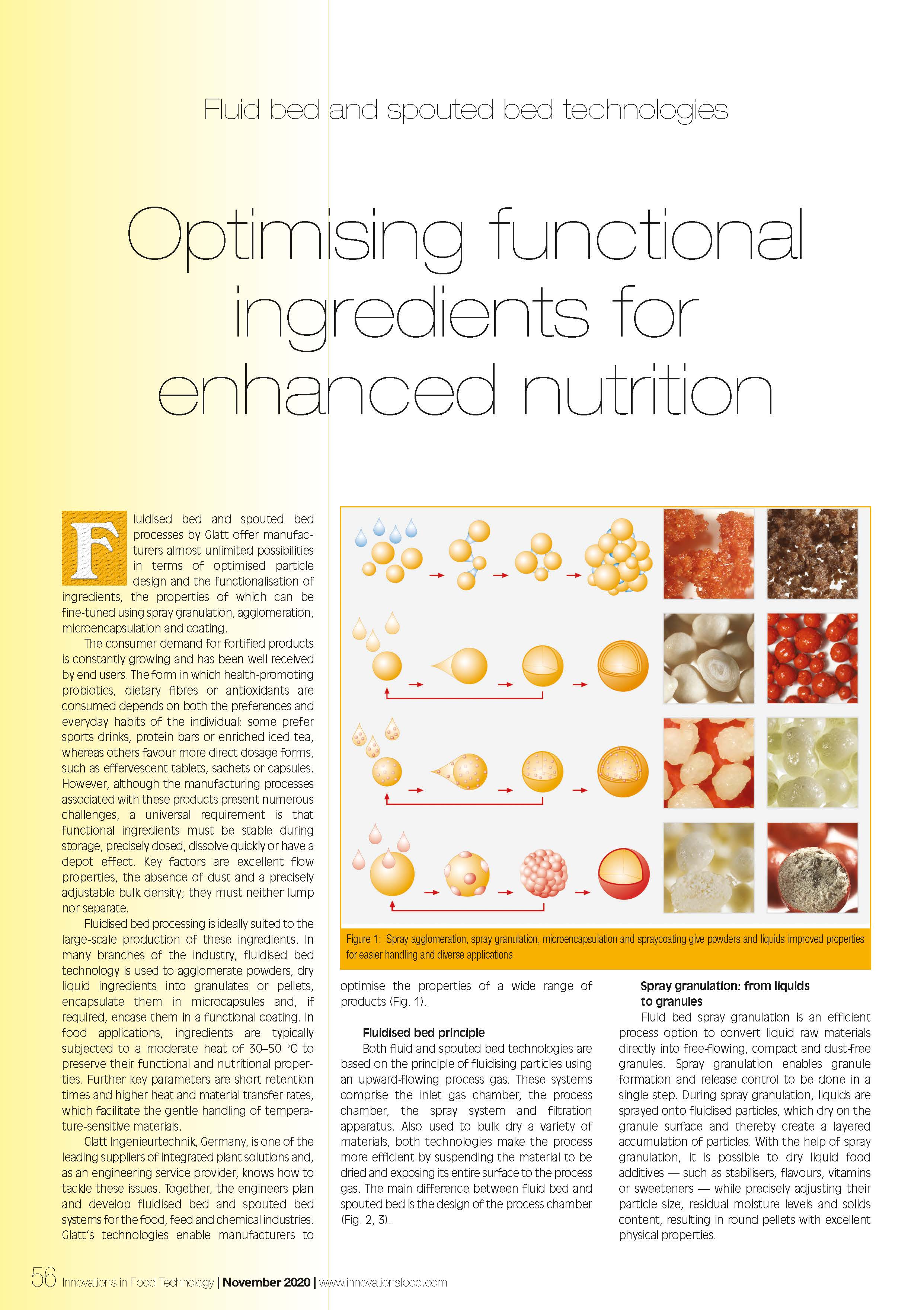 Optimising functional ingredients for enhanced nutrition