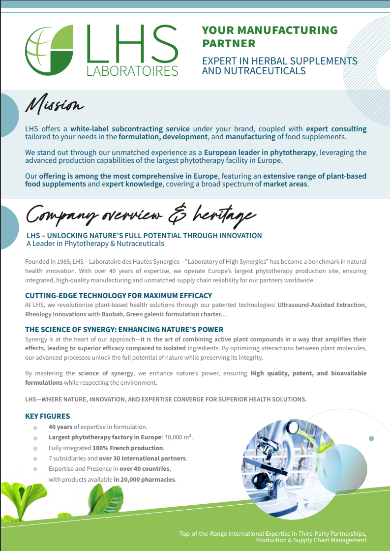 Brochure - LHS Laboratoires