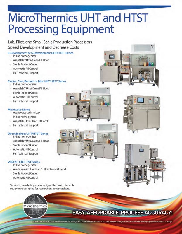 Small-Scale UHT/HTST/Aseptic Processors for R&D and Small-Scale Processing