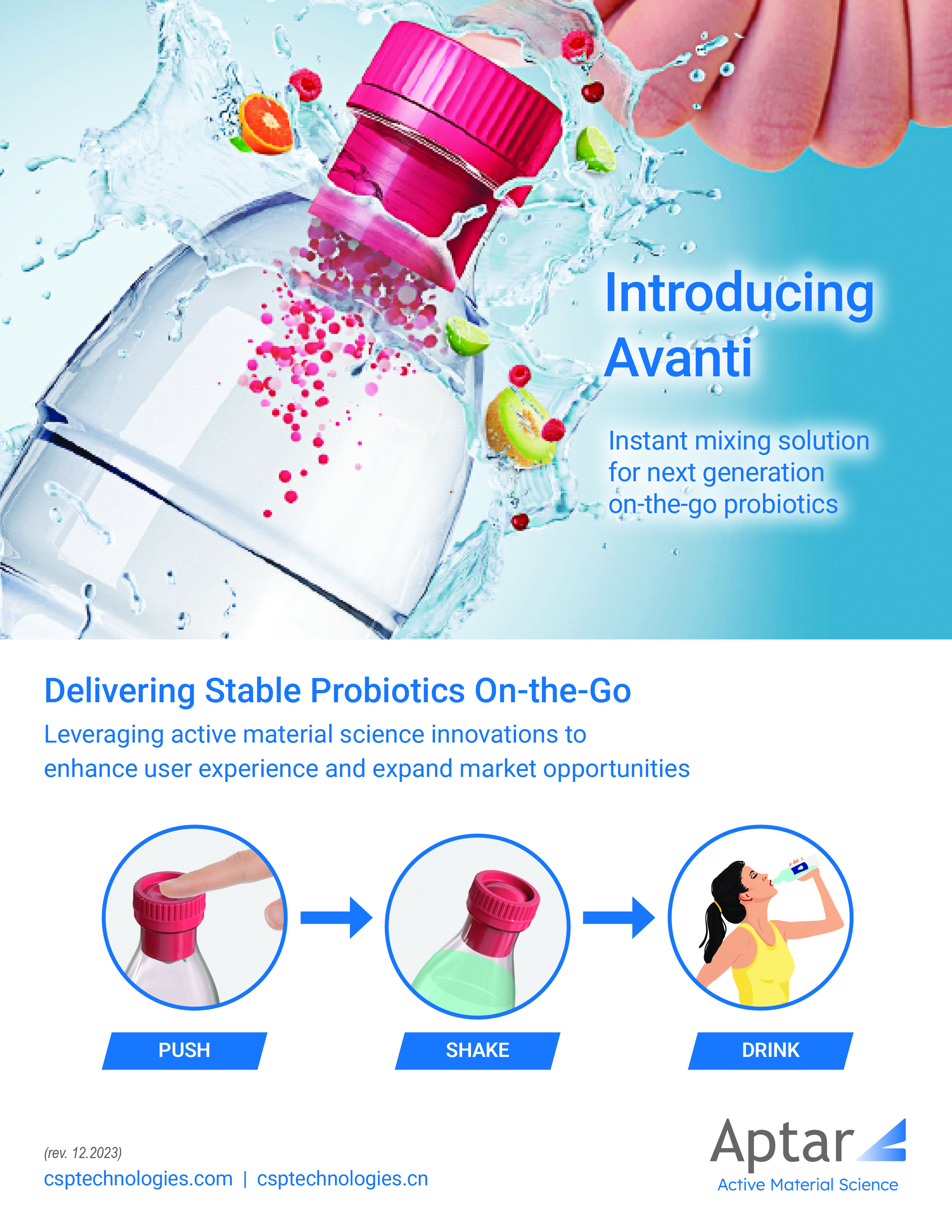 Avanti Probiotics Cap Solution Sheet
