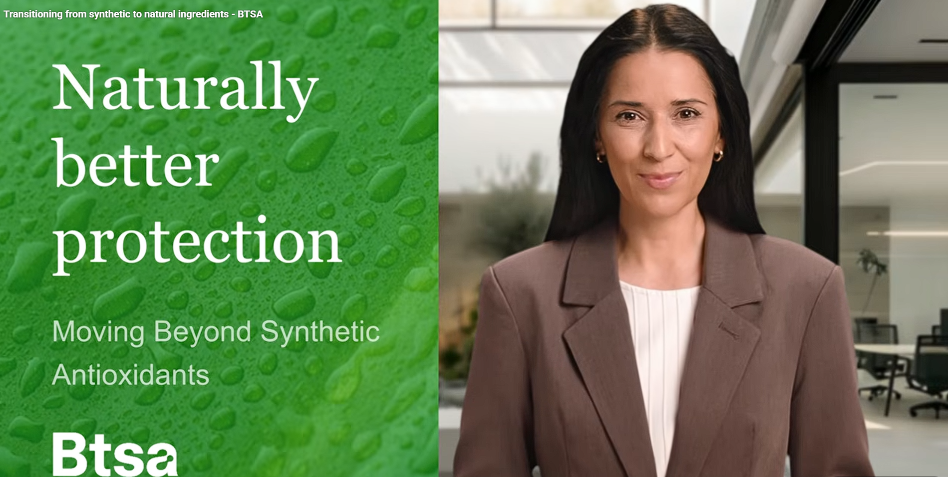 Transitioning from synthetic to natural ingredients - BTSA