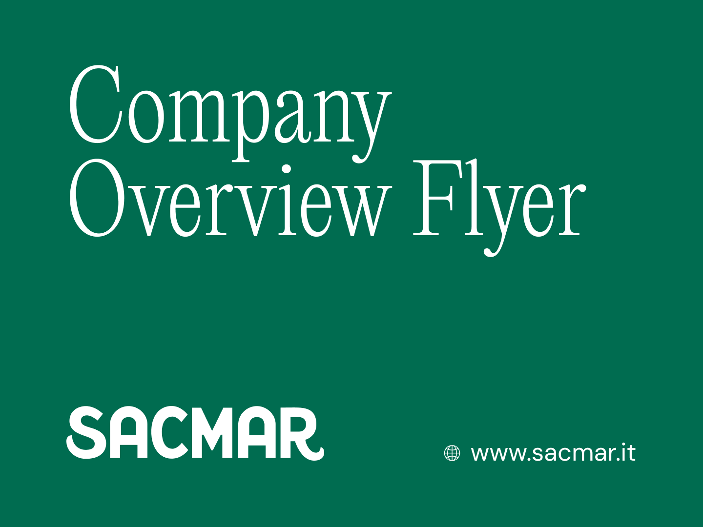 SACMAR – Company Overview Flyer