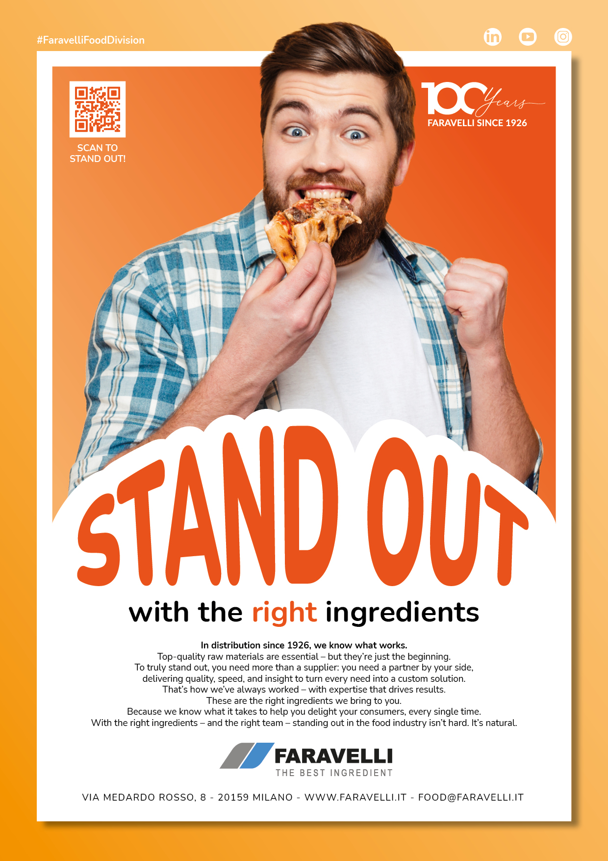 Stand Out with the Right Ingredients! Faravelli Food Division
