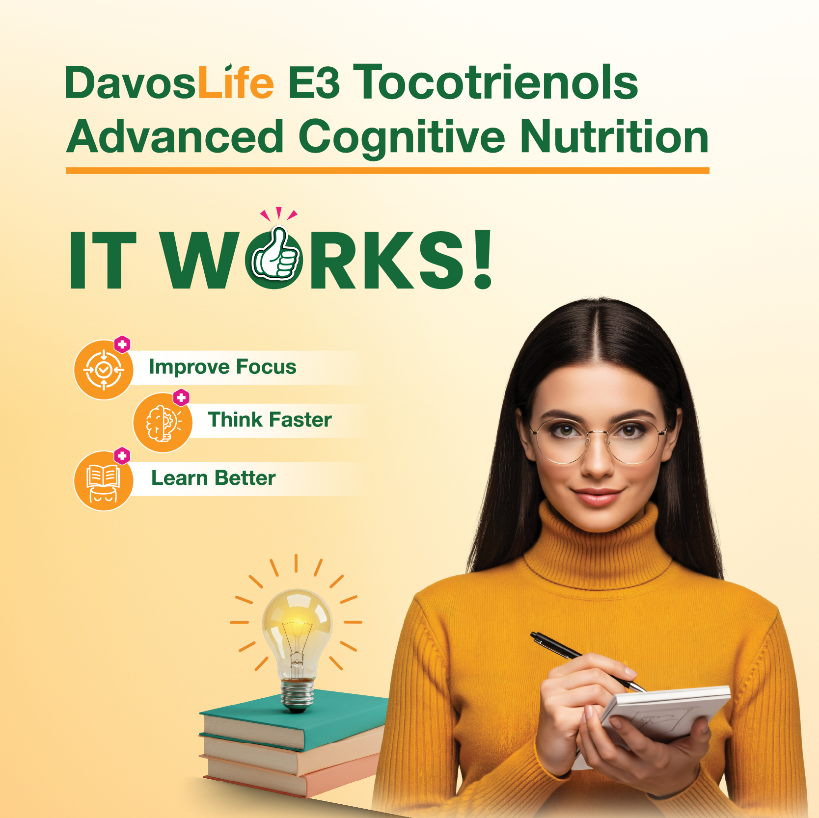 DavosLife E3 Tocotrienols Advanced Cognitive Nutrition