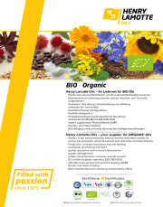 Organic portfolio of Oils, Fats, Waxes and Flour