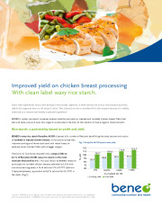 Paper: Increased yield on chicken breast processing