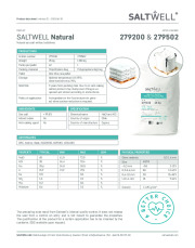 SALTWELL® Natural. Sea salt without anti-caking agent. 35% less sodium.