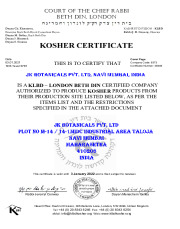 KOSHER Certificate