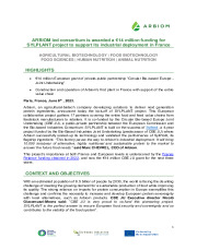 Arbiom is awarded a €14 million funding for industrial SylPlant project