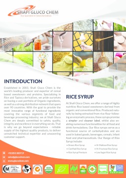 Shafi Gluco Chem - Rice Syrups