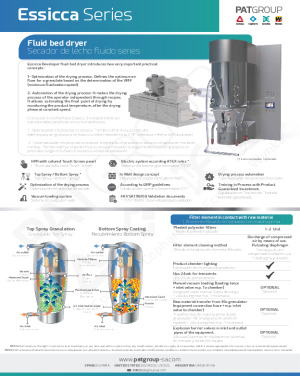 Fluid Bed Dryer - Essicca