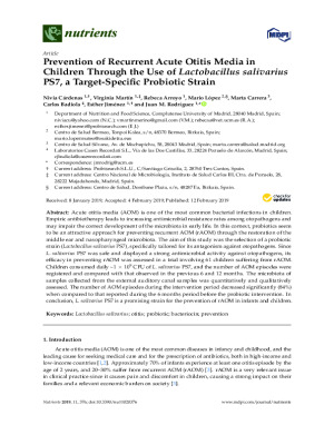 OTIBIOME: L. salivarius PS7 Reduces RAOM in Children