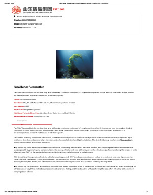 FucoThin® fucoxanthin