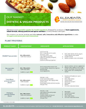 ELEMENTA - DIETETIC AND VEGAN PRODUCTS 2026
