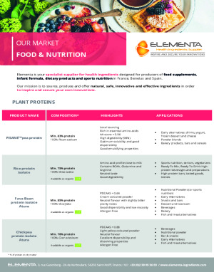 ELEMENTA - FOOD AND NUTRITION 2026