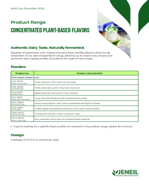 Product Range - Natural Plant-Based Flavors