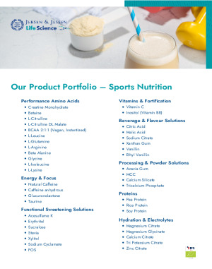 Jebsen & Jessen Life Science - One Pager - Sports Nutrition