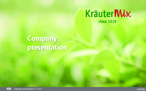Kräuter Mix - Company Presentation
