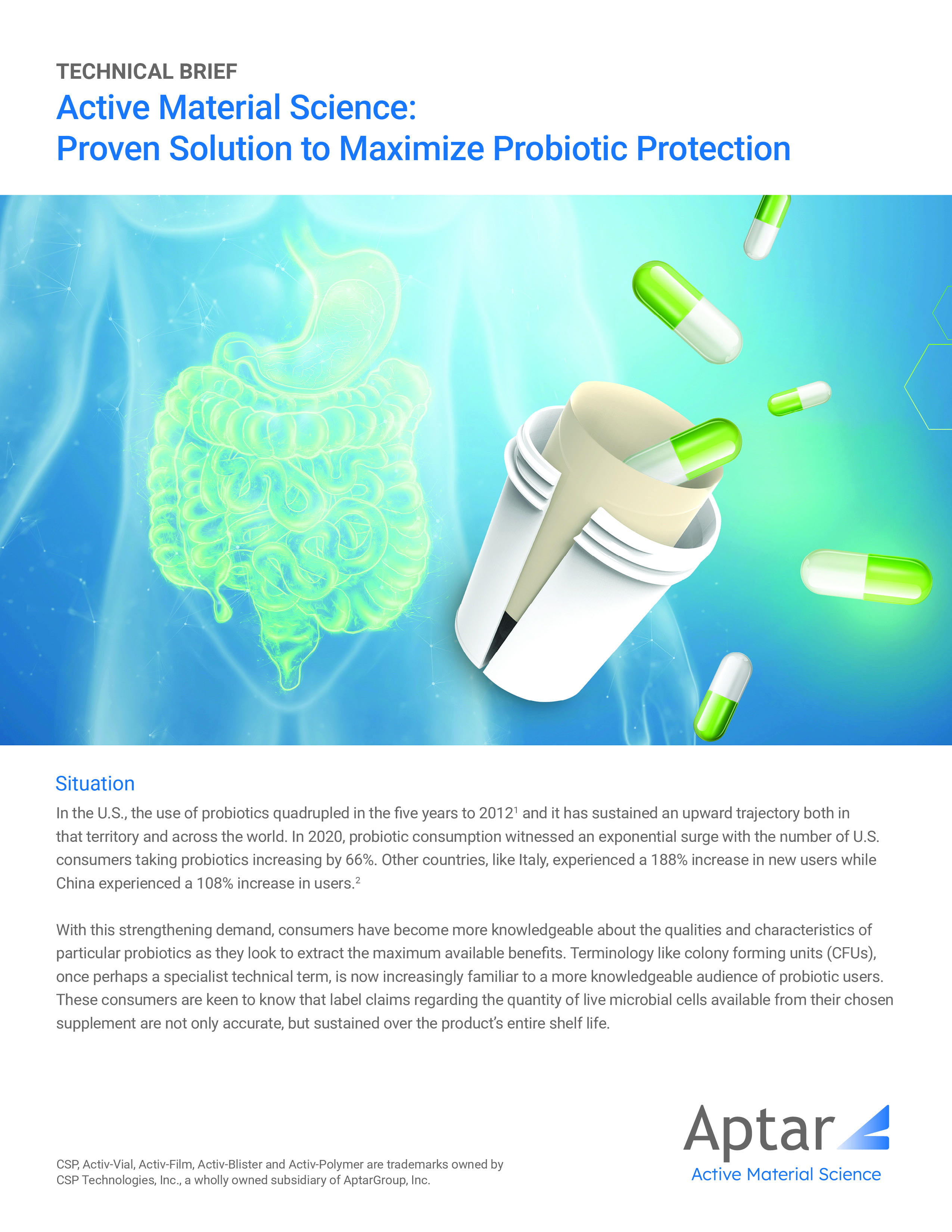 Active Material Science Proven Solution for Probiotic Protection