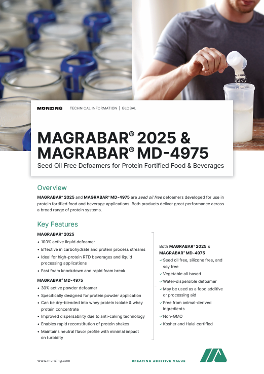 Seed Oil Free Defoamers for Protein Fortified Food & Beverages